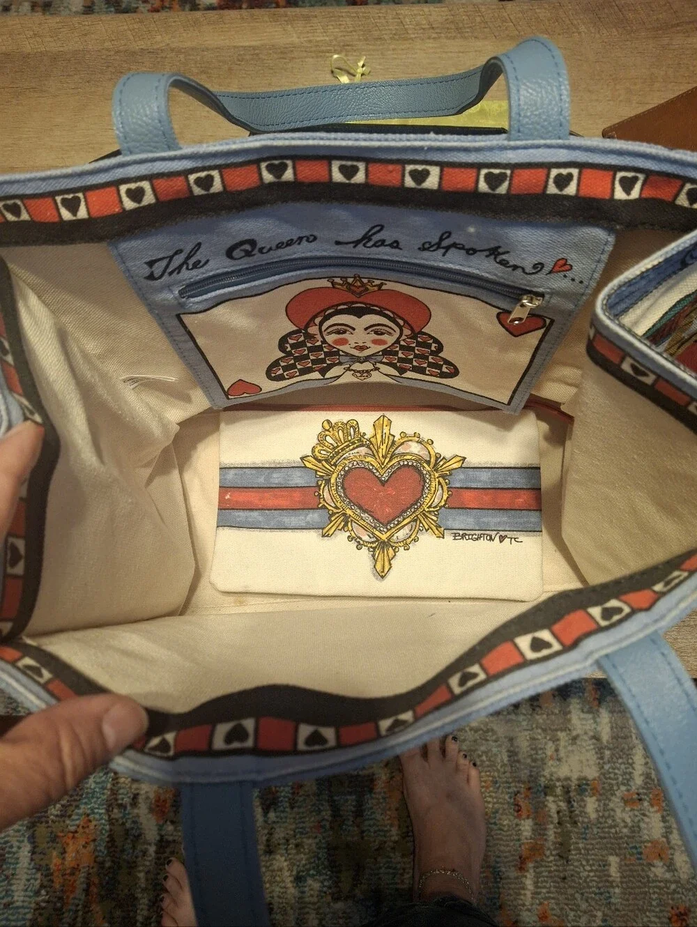 Brighton Canvas Tote With Pouch